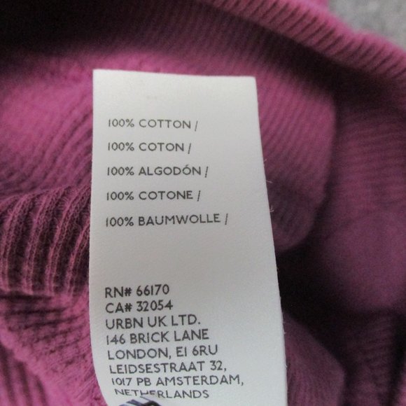 Free People Thermal Womens Small Mulberry Santa Clara Shirt Top V Neck NEW - Picture 6 of 11